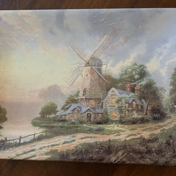 Share THOMAS KINKADE THE WIND OF THE SPIRIT PLATE DISH 1999 BRADFORD EXCHANGE - Picture 1 of 3